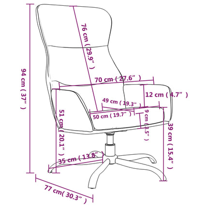 Reclinerfåtölj svart konstläder