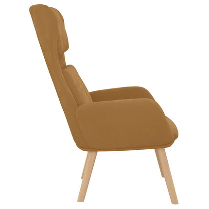 Vilstol brun sammet