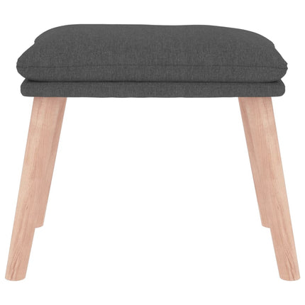 Fotpall mörkgrå 45x29,5x35 cm tyg