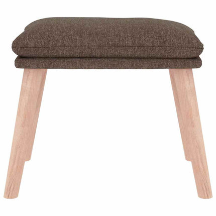 Fotpall taupe 45x29,5x35 cm tyg