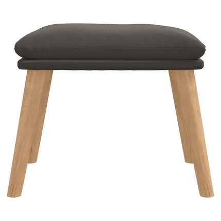 Fotpall mörkgrå 45x29,5x35 cm sammet