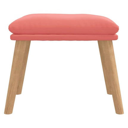 Fotpall rosa 45x29,5x35 cm sammet
