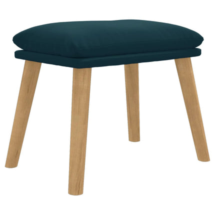 Fotpall blå 45x29,5x35 cm sammet
