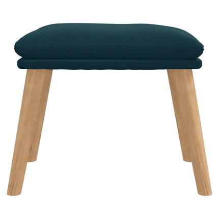 Fotpall blå 45x29,5x35 cm sammet