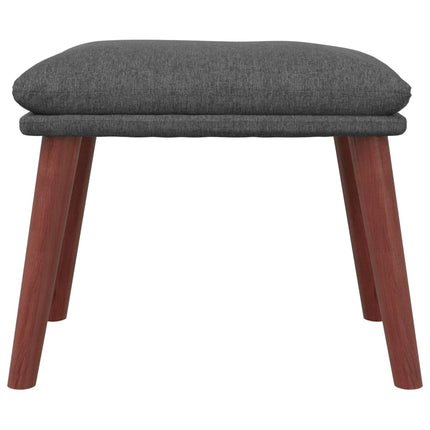 Fotpall mörkgrå 45x29,5x35 cm tyg