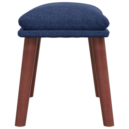 Fotpall blå 45x29,5x35 cm tyg