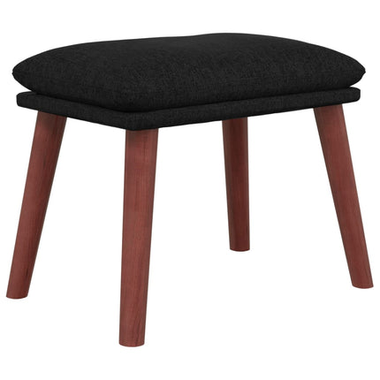 Fotpall svart 45x29,5x35 cm tyg