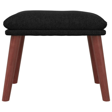 Fotpall svart 45x29,5x35 cm tyg