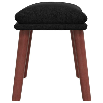 Fotpall svart 45x29,5x35 cm tyg