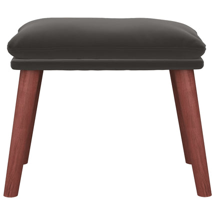 Fotpall mörkgrå 45x29,5x35 cm sammet