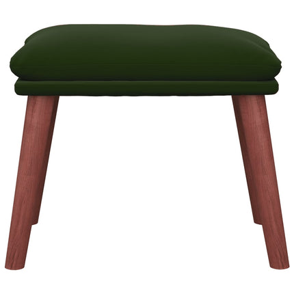 Fotpall mörkgrön 45x29,5x35 cm sammet