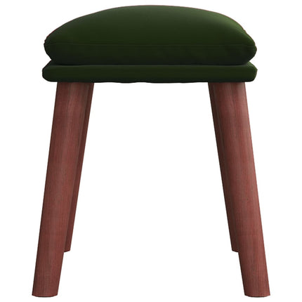 Fotpall mörkgrön 45x29,5x35 cm sammet