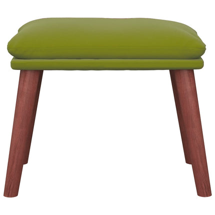 Fotpall ljusgrön 45x29,5x35 cm sammet