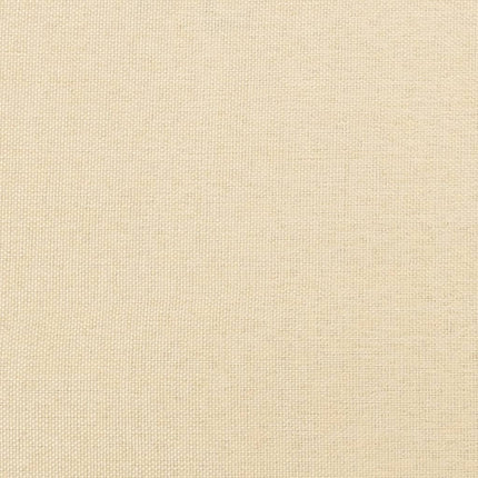 Fotpall gräddvit 45x29,5x35 cm tyg och konstläder