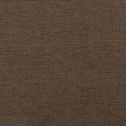 Fotpall brun 45x29,5x35 cm tyg och konstläder