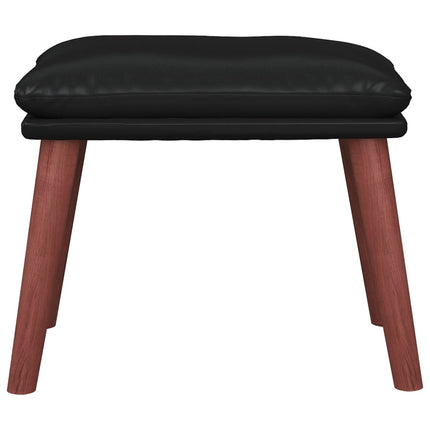 Fotpall svart 45x29,5x35 cm konstläder