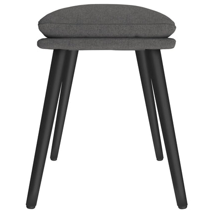 Fotpall mörkgrå 45x29,5x35 cm tyg