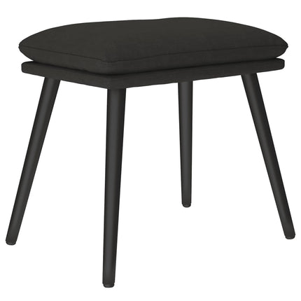 Fotpall svart 45x29,5x35 cm tyg