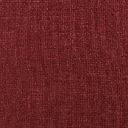 Fotpall vinröd 45x29,5x35 cm tyg