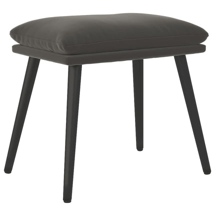 Fotpall mörkgrå 45x29,5x35 cm sammet