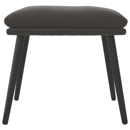 Fotpall mörkgrå 45x29,5x35 cm sammet
