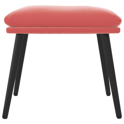 Fotpall rosa 45x29,5x35 cm sammet