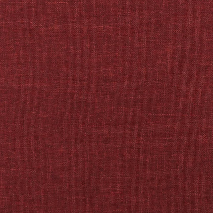 Fotpall vinröd 45x29,5x35 cm tyg och konstläder