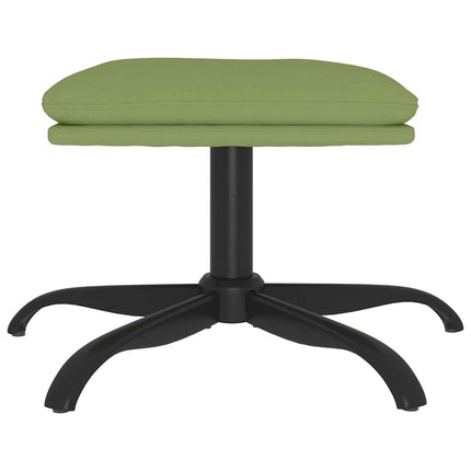Fotpall ljusgrön 60x60x36 cm sammet