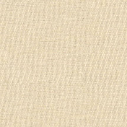 Fotpall gräddvit 60x60x36 cm tyg och konstläder