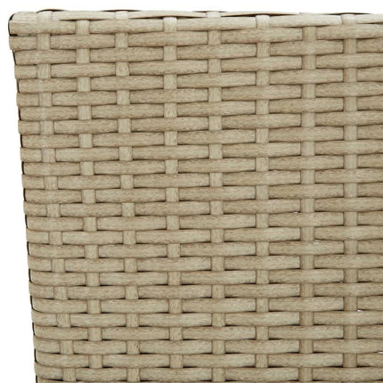 Matgrupp för trädgården med dynor 9 delar konstrotting beige