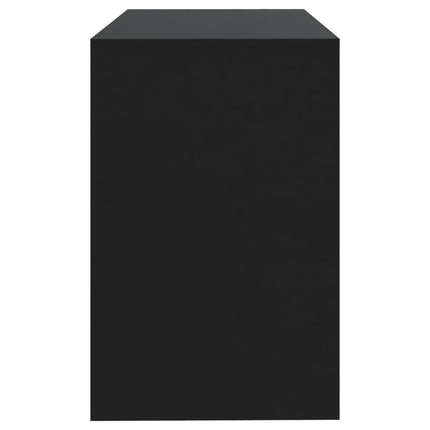 Skrivbord svart 101x50x76,5 cm konstruerat trä