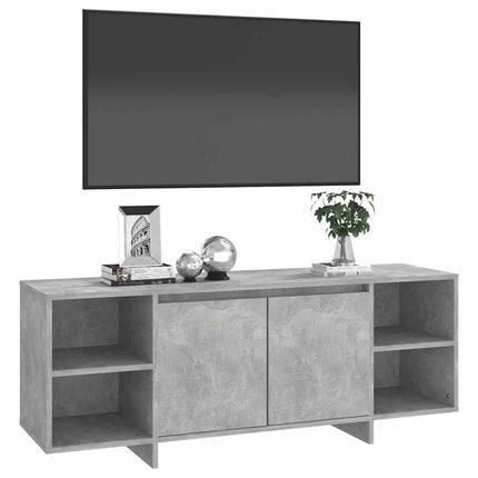 Tv-bänk betonggrå 130x35x50 cm konstruerat trä