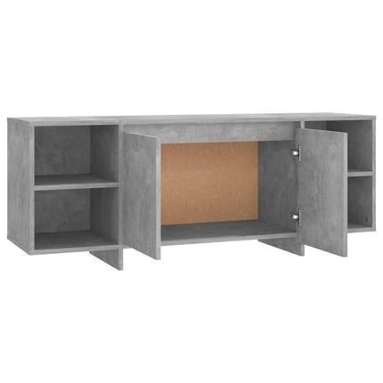 Tv-bänk betonggrå 130x35x50 cm konstruerat trä