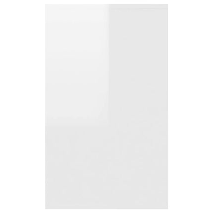Skänk med 3 lådor vit högglans 120x41x75 cm konstruerat trä