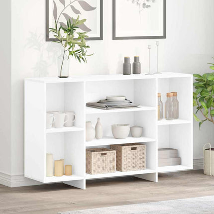 Skänk vit 120x30x75 cm konstruerat trä