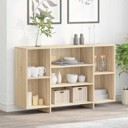 Byrå sonoma-ek 120x30x75 cm konstruerat trä