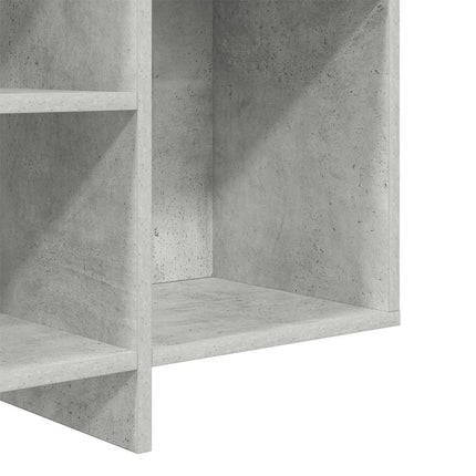 Byrå betonggrå 120x30x75 cm konstruerat trä