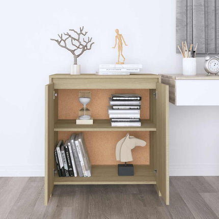 Skänk sonoma-ek 70x41x75 cm konstruerat trä