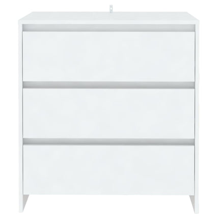 Skänk vit 70x41x75 cm konstruerat trä