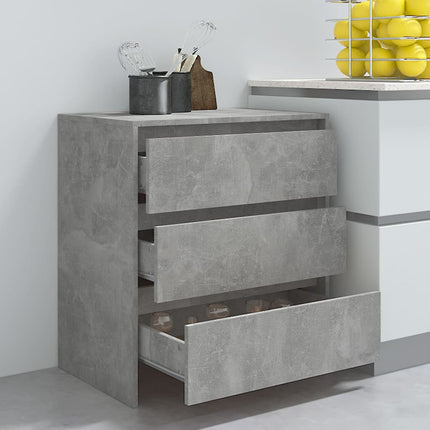 Skänk betonggrå 70x41x75 cm konstruerat trä