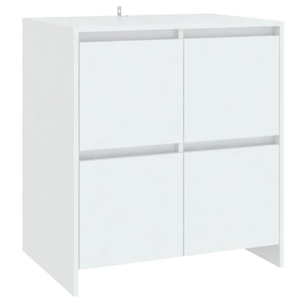 Skänk vit 70x41x75 cm konstruerat trä