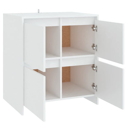 Skänk vit 70x41x75 cm konstruerat trä