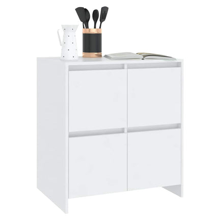 Skänk vit 70x41x75 cm konstruerat trä