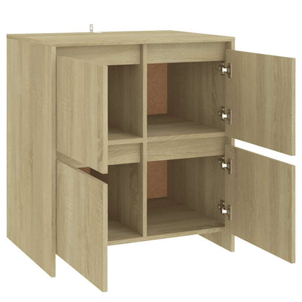 Skänk sonoma-ek 70x41x75 cm konstruerat trä