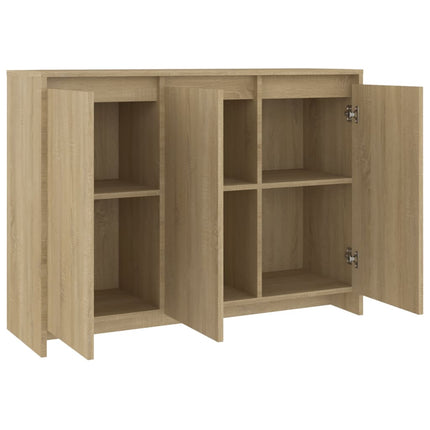 Skänk sonoma-ek 102x33x75 cm konstruerat trä