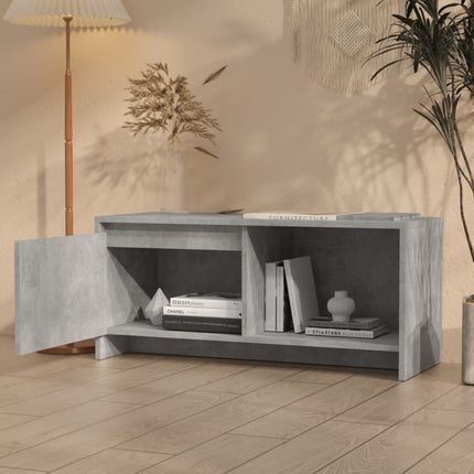 Tv-bänk betonggrå 90x35x40 cm konstruerat trä