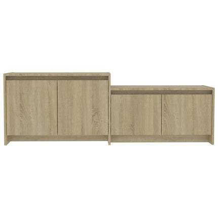 Tv-bänk sonoma-ek 146,5x35x50 cm konstruerat trä