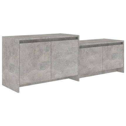 Tv-bänk betonggrå 146,5x35x50 cm konstruerat trä