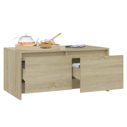 Soffbord sonoma-ek 90x50x41,5 cm konstruerat trä
