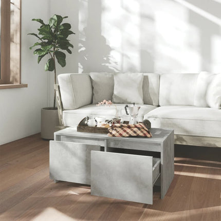 Soffbord betonggrå 90x50x41,5 cm konstruerat trä